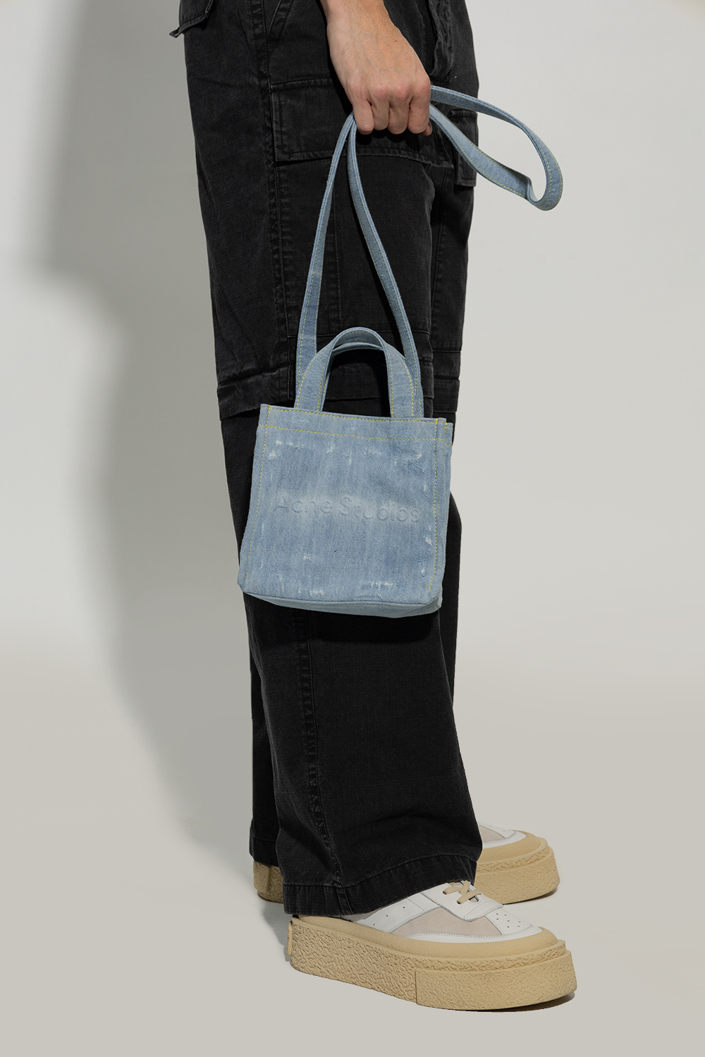 【送料&関税込】Acne Studios Denim Logo Bag Acne Studios - Logo denim tote bag Acne Studios